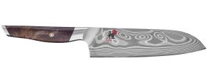 MIYABI IKI 7 inch, Santoku, Brown