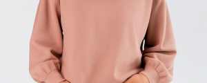 Ladies Bamboo Fleece Cropped Pullover | Terracotta