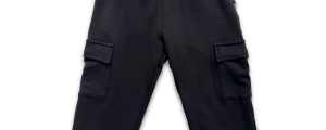 Kids' Bamboo Fleece Cargo Pants | Black