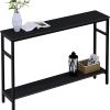 47 Inches Slimline Console Table Adjustable Shelving