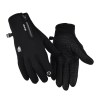 Reflective Zipper Gloves Waterproof Fleece-Lined Thickeneding Warm Windproof Men and Women Cycling Driving Tram Skiing Outdoor Autumn and Winter