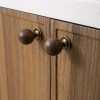 The Furniture Is Made Of Antique Walnut Wood With Solid Brass Small Handles Wardrobe Handles Kitchen Drawers Single-Hole Knobs