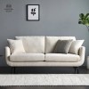 Furniture White Living Room 2 Seater Modern Nordic Scandinavian Upholstery Small Comfy High Quality