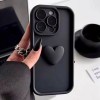 Cute INS 3D Love Heart Silicone Phone Case For iPhone 11 12 13 14 15 16 17 Air Pro Max 7 8 Plus SE2022 Shockproof Candy Cover