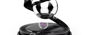 Solar-Powered Rotating Car Air Freshener–Suspension Perfume Diffuser Black