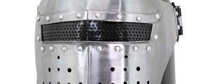 Siege Sentinel Dual Tone Visored Barbuta Helmet