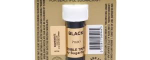 SUGARFLAIR Black Blossom Tint – Edible Dusting Colour, 7ml - Canadian Distribution - Ships Free Within Canada on Orders Above CAD $199
