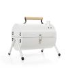 Dual-Side Portable Charcoal BBQ Grill Camping Stove White
