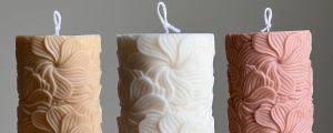Sculptural Flower Candle | Soy Wax Pillar