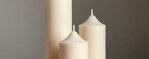 Handmade Soy Wax Pillar Candle: Unscented Decorative Candle