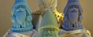 Hand Poured Santa Candle: Christmas Soy Wax Festive Decor