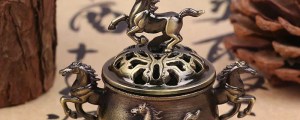 Vintage Alloy Incense Burner Horse Lucky Hollow Lotus Incense Censer Seashell Incense Holder Mini 2026 Year Of The Horse Stove