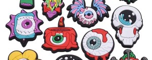 PVC Halloween eye funny ball DIY shoe buckle charms accessories decorations for sandals sneaker clog festival party gift wholesa