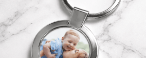 Personalised Round Photo Keyring