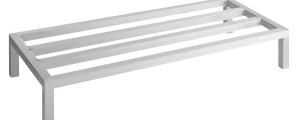 Aluminum Dunnage Rack 50.8 cm x 152.4 cm x 20.32 cm (20 in x 60 in x 8 in) - 1 - Restaurant Foodservice Equipment and Accessories - Canadian Distribution