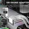 ATX 8 Pin Female To 8 Pin Male Angled Turning Connectors Computer Parts Cables Management Ports Accessories for Desktop GPU