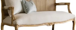 Furniture Sofa French Wood Carved Old Rattan Leisure Photography Single Sofa