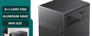JONSBO N3 Mini NAS Case ITX Mini Aluminum with Steel Plate Support 130mm CPU Cooler Two 100×25mm fan are standard