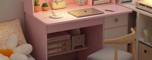 Desk, bookshelf, integrated computer desk, home bedroom, small table for students to learn to write